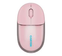 Ratón rosa - Cañón - OnClick 24 - Óptica 1200 - Rueda - Dimensiones 110 x 60 x 25 - Canal radio / Bluetooth / USB