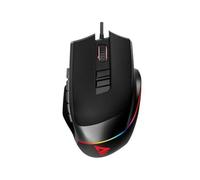 Ratón Savio con cable 12400 DPI RGB LED botones programables para gaming