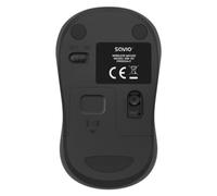 Ratón Savio inalámbrico 1000 DPI Bluetooth USB compacto negro receptor incluido
