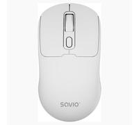 Ratón Savio MB-05 Inalámbrico Bluetooth 1600 DPI Blanco Clic Silencioso