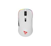 Ratón Savio Rift White Dual Mode Inalámbrico Bluetooth 10000DPI RGB Blanco Ultraligero