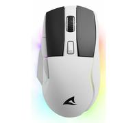 Ratón Sharkoon inalámbrico 6400 DPI RGB base carga dual modo PTFE PBT SGM50W