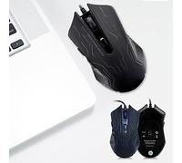 Ratón Silencioso para Juegos, Diseño Ergonómico con Cable USB para Uso en Portátiles y Escritorios con Luces LED Coloridas y dpi Ajustable