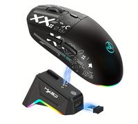 Ratón sin varillas, 3 , , óptico, , batería recargable, carga por puerto Tipo-C, 650 mAh, con base de carga magnética, USB oficial integrado en de carga, para , juegos de esports, ciencia y tecnología