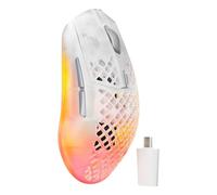 Ratón SteelSeries Aerox 3 Wireless Gen 2 Wireless 26000 DPI Transparente Blanco 6 Botones