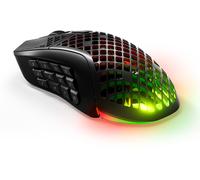 SteelSeries Aerox 9 Wireless - Ratón gaming RGB - Ultraligero resiste al agua - 18 botones - Bluetooth/2,4 GHz - Sensor TrueMove Air 18K DPI