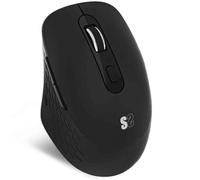Ratón Ergonómico Inalámbrico por Bluetooth/ 2.4GHz Subblim Curve Ergo Dual Battery/ Batería recargable/ Hasta 1600 DPI/ Negro