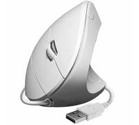 Ratón Vertical Subblim Glide Vertical Ergo Wired/ Hasta 1600 DPI/ Blanco