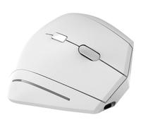 T'nB Ratón ergonómico vertical recargable 53° Bluetooth y USB-A Botones Anterior/Siguiente Blanco