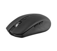T'NB Ratón inalámbrico de diseño, doble modo Bluetooth y USB-A, recargable de alta autonomía, silencioso, precisión 1600 DPI, 6 botones, compatible con Windows, Linus y MacOs - Negro