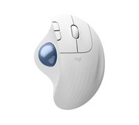 Logitech Ergo M575S ratón con trackball inalámbrico | Ratón ergonómico inalámbrico, Bluetooth, llave USB cifrada, control con pulgar, seguimiento preciso, PC/Mac - Blanco