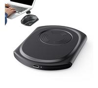 Ratón tranquilo Jiggler - Shaker Ultra Thin, Wiggler sin conductor | El dispositivo de productividad simula el movimiento realista proporciona una operación suave que mantiene la computadora activa ad