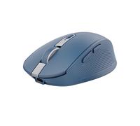 Trust Ozaa Ratón Inalámbrico Bluetooth + 2.4GHz, Mouse Silencioso Compacto Multidispositivo, 60% Plástico Reciclado, Ratón Bluetooth Recargable PC Portátil Windows Android Mac - Azul