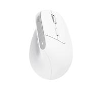 Ratón Ergonómico Inalámbrico por Bluetooth Trust Bayo+/ Batería Recargable/ Hasta 2400 DPI/ Blanco