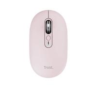 Ratón Trust Seron Slim Multi inalámbrico Bluetooth RF 3200 DPI rosa silencioso