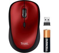 Raton Trust Yvi+ Optico Inalambrico Eco 4 Botones 800/1600 Dpi Usb 2.0 Color Rojo