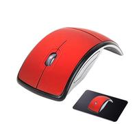 Ratón USB Inalámbrico: Ratón Óptico Ergonómico Plegable Compacto Con Conectividad De Largo Alcance De 2,4G, Ratón USB Plug-and-Play | Sensor De 1600 DPI, Ratón Portátil Para Ordenador Portátil, Escrit