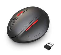 Ratón Vertical 7D Ratón inalámbrico, Ratón USB Recargable Ratón para Juegos de 2,4 GHz Nueva generación de Ratón Vertical Ratón ergonómico Vertical 2400DPI, Adecuado para Oficina, Juegos, etc.