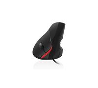 Ewent EW3156 ratón USB Tipo A Óptico 1000 dpi, Negro/Rojo