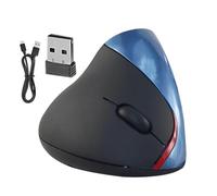 Ratón vertical inalámbrico, ergonómico, ratón ergonómico inalámbrico Trust Verto, vertical con microreceptor USB almacenable, sensor estable de alta precisión, de computadora para