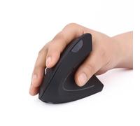 Ratón vertical inalámbrico ergonómico USB Tablet Teléfono Computadora Bluetooth 2.4G Ratón portátil para laptop, escritorio, PC, MacBook (mano derecha, batería)