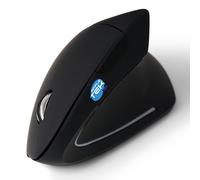 Ratón Vertical Inalámbrico Negro Universal Sin Hilos WIFI Windows Max Linux PC