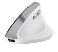 Ratón Ergonómico Inalámbrico Trust Bayo II/ Batería recargable/ Hasta 2400 DPI/ Blanco