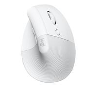 Ratón Vertical Logitech Lift para Mac - Inalámbrico, 6 Botones, 4000 DPI, Blanco Hueso