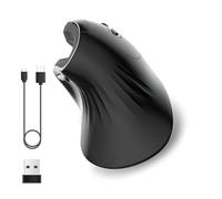 Ratón Vertical, Mouse Inalámbrico Ratón Ergonómico El Mouse del Túnel Carpintero con Experiencia de T27 Versión Cableada Diseño Ergonómico para Portátiles de Escritorio PC (Recargable)