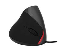 Ratón Vertical, ratón con Cable, diseño ergonómico, reposamuñecas, Ratones para Juegos, para PC portátil, ratón óptico, Amplia compatibilidad, Plug and Play, Compacto y portátil(Negro)