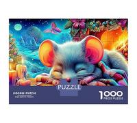 Raton Vibrante Aldea de Cuentos de Hadas Puzzle 1000 Piezas Colores Variados Premium Exclusivo Juego De Habilidad Formación De Equipos para Adultos Y Niños Mayores 38x26cm/1000pcs