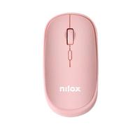 Nilox Ratón NXMOWICLRPK01 inalámbrico USB-A 1600 DPI recargable compacto rosa