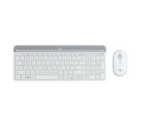 Logitech Combo teclado y ratón MK470 inalámbrico para Windows AZERTY francés blanco