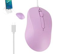 Ratones con cable, ratones con cable USB, ergonómicos, silenciosos, antideslizantes, accesorios Plug and Play para escritorio, escuela, hogar, oficina, hombres y mujeres