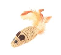 Ratones de gato, ratones gato interactivo elástico chirriante | Ratones de cuerda que rebotan sonidos sonidos interactivos de peluche para interiores y exteriores