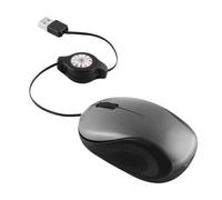 Ratones de viaje retráctiles con cable para computadora, accesorios, computadora, trabajo, jugadores, programadores, nómadas digitales, hombres de negocios, sala de conferencias, hotel