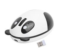 Ratones lindos para computadora con forma de Panda, ratón óptico inalámbrico para juegos de 2.4GHz con cable USB. Compatible con el sistema Win/Mac/Linux/Andriod/IOS.Adecuado para niñas/niños/estudian