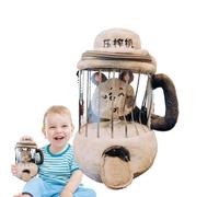 Ratones pequeños de peluche - peluche para licuadora de juguete | Papel de la cocina | Play Props | Muñeca animal de juego sensorial | Compromiso de guardería para el aprendizaje educativo temprano