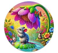 RatónPuzzles De 1000 Pieza para Adultos Redondo PobresRegalo De Juguetes con Desafío Creativo1000pcs (67.5x67.5cm)