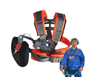 Ratpzou Arnés Correa Cortacésped | Arnés de Mochila para Cortacésped - Ajustable Acolchado para Desmalezadora con Cinturón De Soporte para Mantenimiento De Jardines