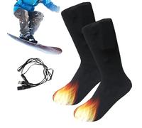 Ratpzou Calcetines Calefactables para Mujer - Calefacción Aislamiento Cómodo Calentador,Calcetines Calentadores Y Lavables - para Invierno Snowboarding Deportes Exteriores Hogar Viaje Familia