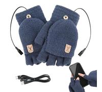 Ratpzou Guantes Calefactables Mujeres - Guantes para Motos con Calefacción,Calentamiento USB 5V para Frío en Actividades Exteriores Motonieve Reparto Senderismo