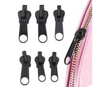 Ratpzou Kit de Reparación de Cremalleras | 6 Piezas Suministros De Costura Para Manualidades Y Artesanías,Kit De Reparación Instantánea De Cremallera,Para Abrigos Chaquetas Bolsas Mochilas Tiendas