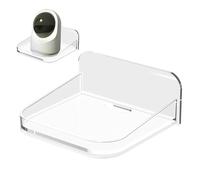 Ratpzou Mini estante de pared | Estante pequeño para pared | Soporte flotante sin taladrar para cámara de seguridad para baño, oficina, dormitorio, apartamento, ventana de inquilino