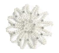 Ratpzou Recogedor para Moños - Redecilla Para El Pelo De Ballet Con Perlas Y Cristales | Sujetadores Para Cola De Cabello Para Bodas Fiestas,Eventos Formales Trabajo Danza Actuación En