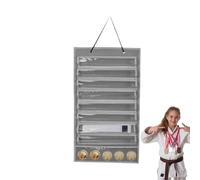 Ratra de Pantalla de cinturón: Marco de Madera, Ganchos de Medalla, diseño Compacto | Organizador del Karate, Storage Board para Artistas Marciales Reconocimiento de la Sala de la hab