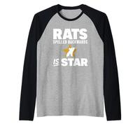 Rats Spelled Backwards is Star Meme Rat Animal Lover Camiseta Manga Raglan