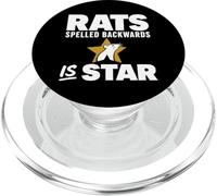 Rats Spelled Backwards is Star Meme Rat Animal Lover PopSockets PopGrip para MagSafe