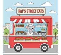 Rat's Street Eat Funny Activity Animal Coloring Book: Cute Mouse 50 Illustrations Like - Rat On Park, Reading Book, Chef, Fishing, Eating Cheese & More! (Bold Adventure Animals Coloring Series)