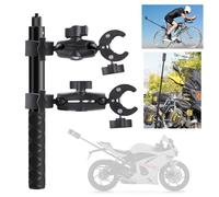 RATSTONE Camera Mount,Soporte de Cámara de Doble Abrazadera,Accessory for insta360 x4,Kit de Moto,Giratorio 360,para insta360 x4,X3,X2,Compatible con Múltiples Dispositivos